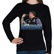 PRINTFASHION Gary Anderson - Női pulóver - Fekete női pulóver, kardigán