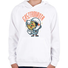 PRINTFASHION Gasztronauta - Gyerek kapucnis pulóver - Fehér