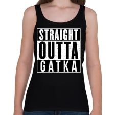 PRINTFASHION Gatka - Női atléta - Fekete női trikó