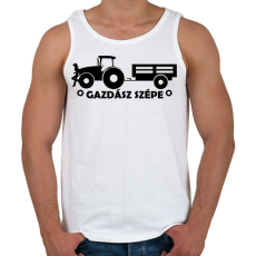 PRINTFASHION Gazdász szépe - Férfi atléta - Fehér