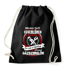 PRINTFASHION Gázszerelők - Sportzsák, Tornazsák - Fekete tornazsák