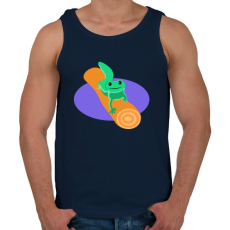 PRINTFASHION gekkó - Férfi atléta - Sötétkék