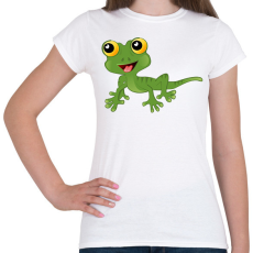 PRINTFASHION Gekkó - Női póló - Fehér