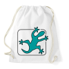 PRINTFASHION Gekkó - Sportzsák, Tornazsák - Fehér