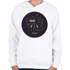 PRINTFASHION Gemini - Ikrek - Gyerek kapucnis pulóver - Fehér gyerek pulóver, kardigán