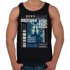 PRINTFASHION Gemini - Streetwear style - Férfi atléta - Fekete