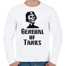 PRINTFASHION general of tanks - Férfi pulóver - Fehér férfi pulóver, kardigán