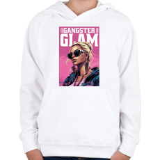 PRINTFASHION Gengszter Barbie - Gyerek kapucnis pulóver - Fehér