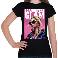 PRINTFASHION Gengszter glam - Női póló - Fekete