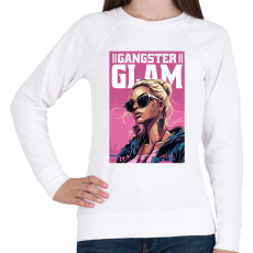 PRINTFASHION Gengszter glam - Női pulóver - Fehér