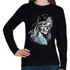 PRINTFASHION Gengszter lány - Női pulóver - Fekete női pulóver, kardigán