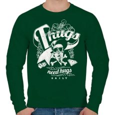 PRINTFASHION Gengszterek - Férfi pulóver - Sötétzöld