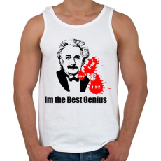 PRINTFASHION genius - Férfi atléta - Fehér
