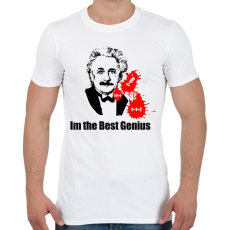 PRINTFASHION genius - Férfi póló - Fehér