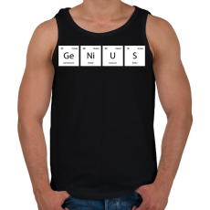 PRINTFASHION GeNiUS (Periódusos rendszer) - Férfi atléta - Fekete