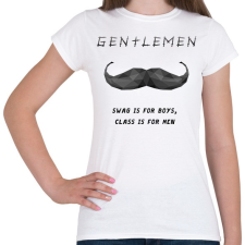 PRINTFASHION Gentlemen - Női póló - Fehér női póló