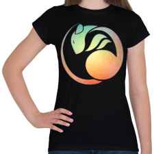 PRINTFASHION Geometrikus patkány - Női póló - Fekete női póló