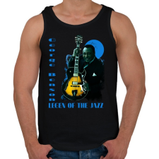 PRINTFASHION George Benson - Férfi atléta - Fekete atléta, trikó
