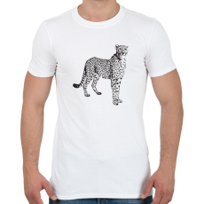 PRINTFASHION Gepárd  - Férfi póló - Fehér