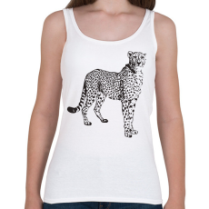 PRINTFASHION Gepárd  - Női atléta - Fehér