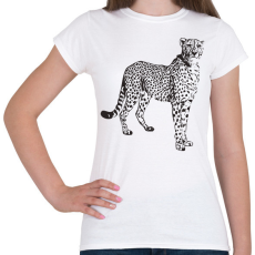 PRINTFASHION Gepárd  - Női póló - Fehér