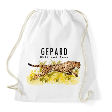 PRINTFASHION gepard - Sportzsák, Tornazsák - Fehér tornazsák