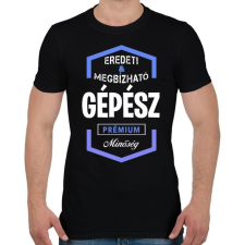 PRINTFASHION Gépész prémium minőség - Férfi póló - Fekete férfi póló