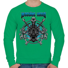 PRINTFASHION Gépfej - Férfi pulóver - Zöld