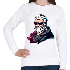 PRINTFASHION Geralt the witcher - Női pulóver - Fehér