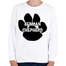 PRINTFASHION German shepherd - Gyerek pulóver - Fehér