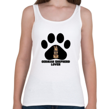 PRINTFASHION German Shepherd Lover - Női atléta - Fehér női trikó