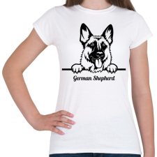 PRINTFASHION German Shepherd - Női póló - Fehér női póló