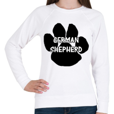 PRINTFASHION German shepherd - Női pulóver - Fehér