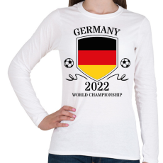 PRINTFASHION Germany 2022 - Női hosszú ujjú póló - Fehér