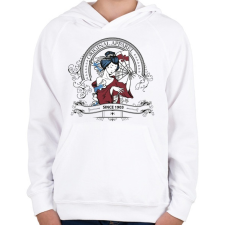 PRINTFASHION Gésa - Gyerek kapucnis pulóver - Fehér gyerek pulóver, kardigán