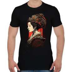 PRINTFASHION Gésa Shinto királynő - Férfi póló - Fekete