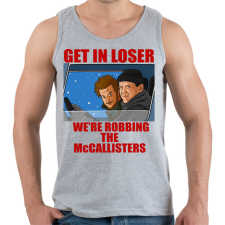 PRINTFASHION Get in loser - Férfi atléta - Sport szürke atléta, trikó