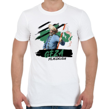 PRINTFASHION Géza fejedelem - Férfi póló - Fehér férfi póló