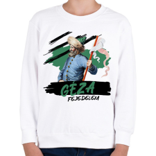 PRINTFASHION Géza fejedelem - Gyerek pulóver - Fehér gyerek pulóver, kardigán