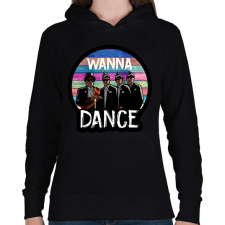 PRINTFASHION Ghánai táncoló gyászhuszárok - Női kapucnis pulóver - Fekete női pulóver, kardigán