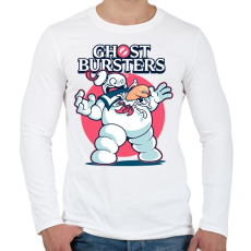 PRINTFASHION Ghost busters alien - Férfi hosszú ujjú póló - Fehér