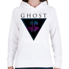 PRINTFASHION Ghost - Női kapucnis pulóver - Fehér