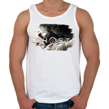 PRINTFASHION Ghost of Tsushima - Férfi atléta - Fehér atléta, trikó