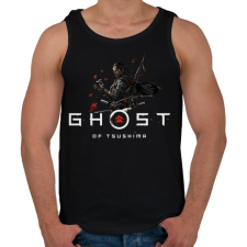 PRINTFASHION Ghost of Tsushima - Férfi atléta - Fekete atléta, trikó