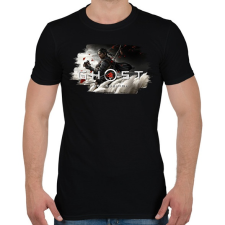 PRINTFASHION Ghost of Tsushima - Férfi póló - Fekete férfi póló