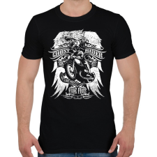 PRINTFASHION Ghost rider - Férfi póló - Fekete férfi póló