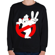 PRINTFASHION Ghostbusters - Gyerek pulóver - Fekete gyerek pulóver, kardigán