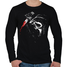 PRINTFASHION Ghostface - Férfi hosszú ujjú póló - Fekete férfi póló