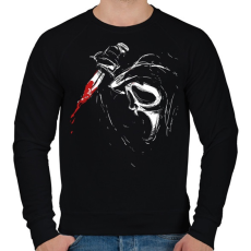 PRINTFASHION Ghostface - Férfi pulóver - Fekete