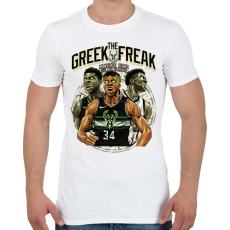 PRINTFASHION Giannis Antetokounmpo - Férfi póló - Fehér